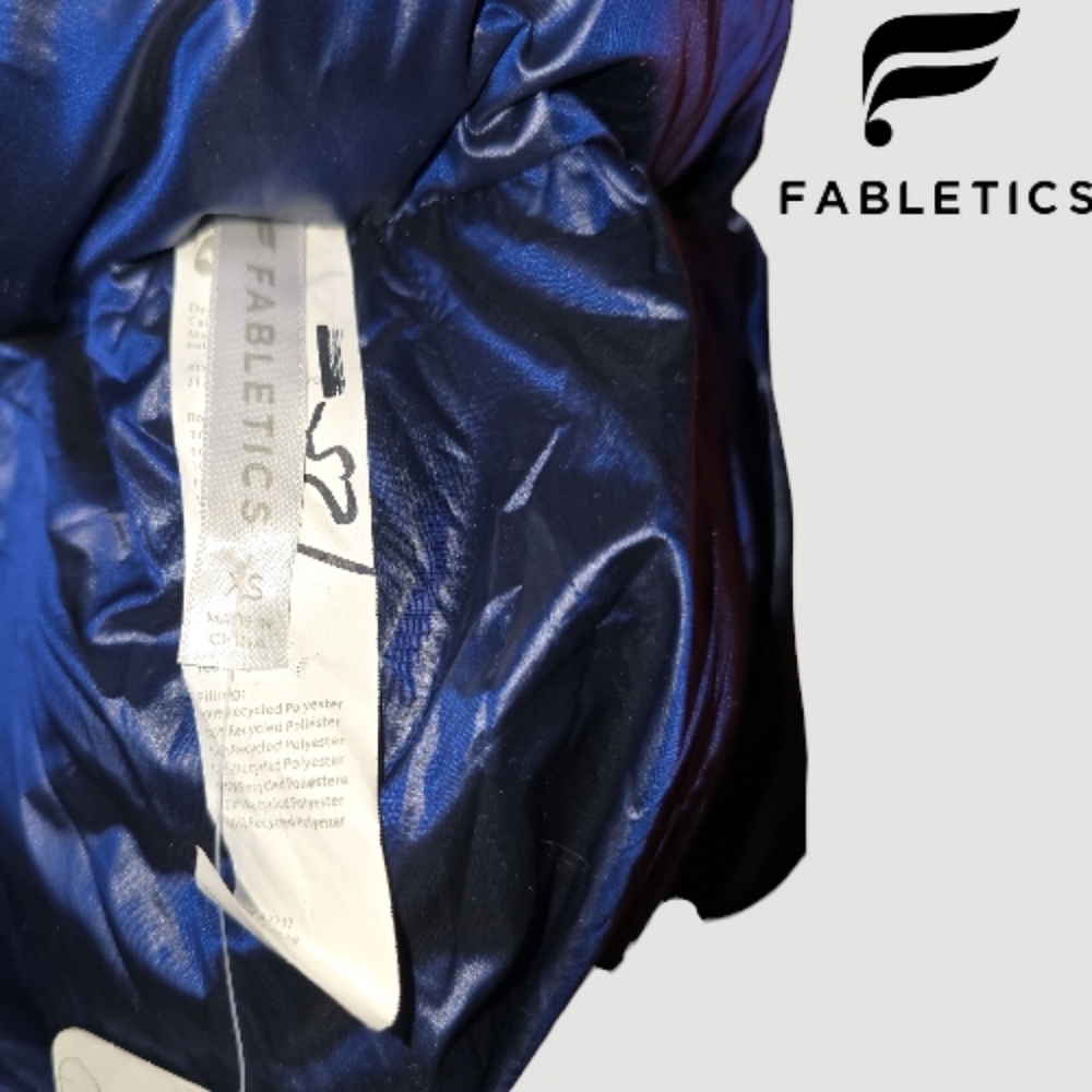 Fabletics Adeline Shine Oversize Long Puffer Deep Cobalt Blue NWT XS - Picture 5 of 14
